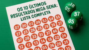 Imagem ilustrativa sobre Os 10 Últimos Resultados da Mega-Sena: Lista Completa